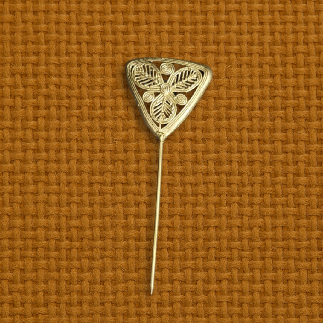 Dokra Brass Hair Pin/ Fruit Stick – Handmade Tribal Accessory