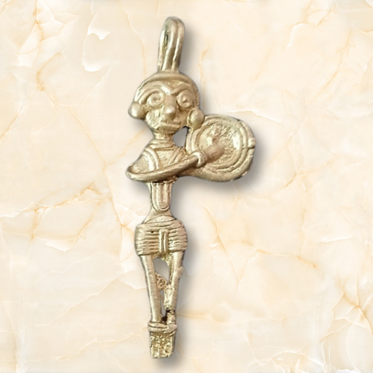 Dokra Brass Key Ring – Handcrafted Tribal Keychain for Bags & Keys - ArtisanSoul