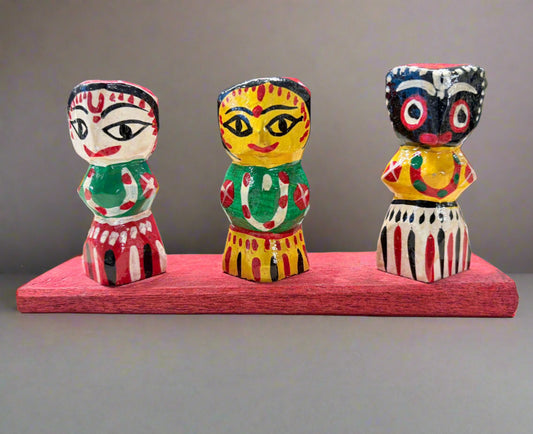 8 Inch Wooden Krishna Statue – Handcrafted Indian Spiritual Idol - ArtisanSoul