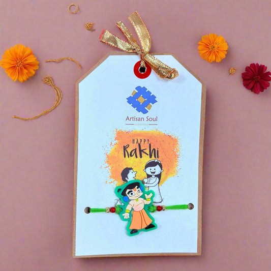 Chhota Bheem Rakhi for Kids | Handcrafted Cartoon Rakhi Online India - ArtisanSoul