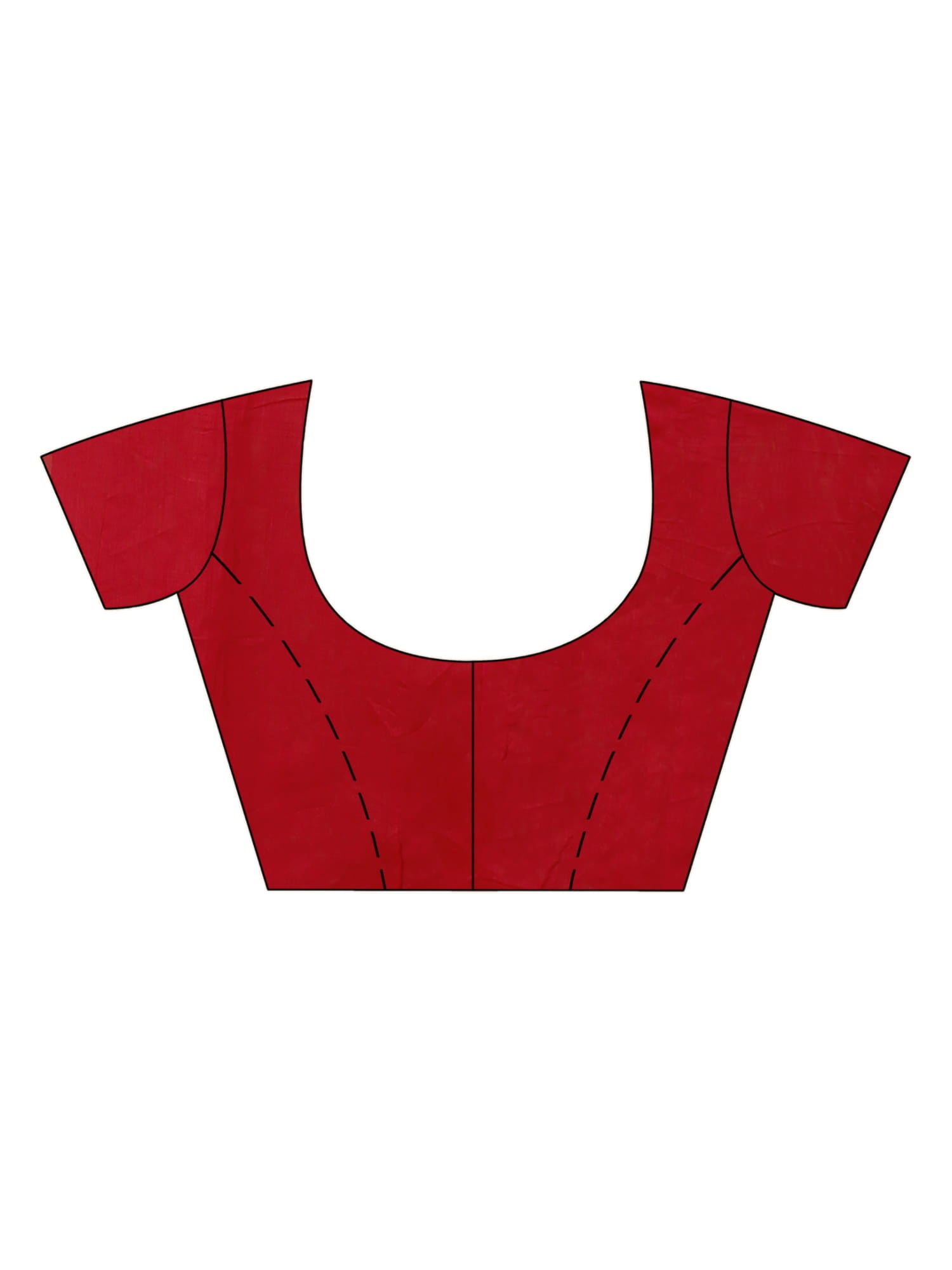 Red blouse pattern on a white background