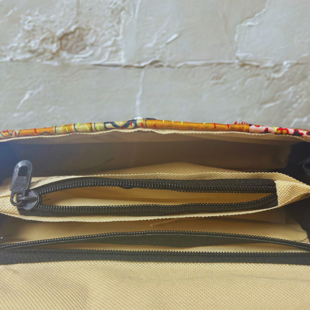 Kantha Stitch Ladies Purse – Handmade Indian Fabric Clutch Bag - ArtisanSoul