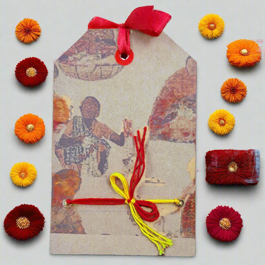 Tricolor Rakhi | Handmade Indian Flag Rakhi for Brother - ArtisanSoul