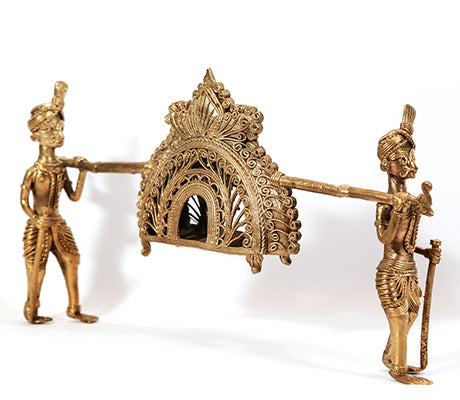 Dokra Royal Palki Crafted in Burdwan - ArtisanSoul