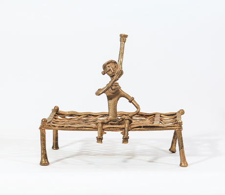 Authentic Dokra Craft - Khatia with Farmer - ArtisanSoul