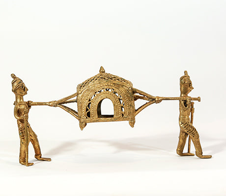 Dokra Palki (Palanquin) Crafted in Burdwan - ArtisanSoul