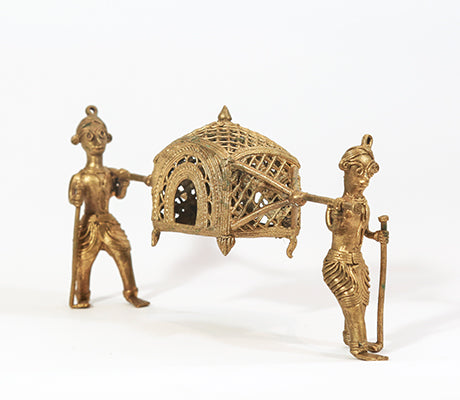 Dokra Palki (Palanquin) Crafted in Burdwan - ArtisanSoul