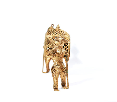 Dokra Palki (Palanquin) Crafted in Burdwan - ArtisanSoul