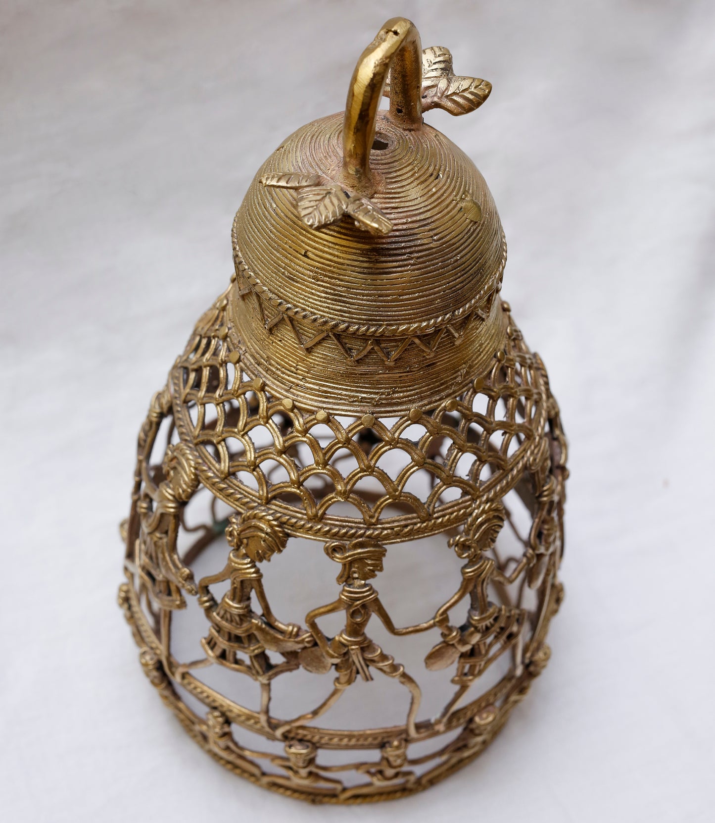 Authentic Dhokra Craftt from Chhattisgarh Lamp Shade - ArtisanSoul