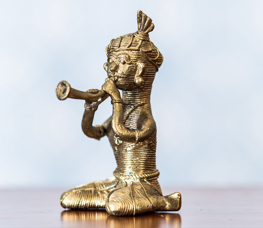 Authentic Dokra Art from Odisha - Single Musician - ArtisanSoul