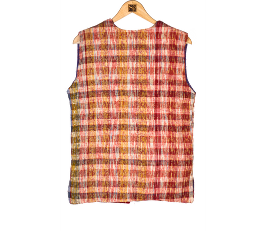 Khesh Jacket - Red and white - ArtisanSoul