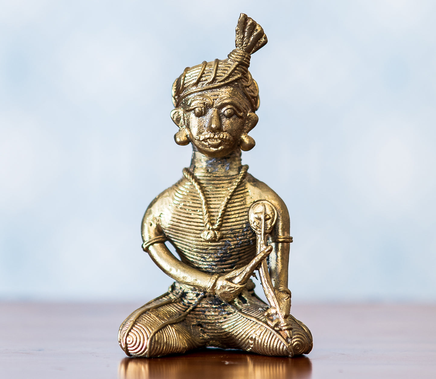 Authentic Dokra Art from Odisha - Single Musician - ArtisanSoul