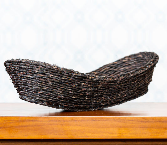 Fruit Basket of Sabai Grass - Black - ArtisanSoul
