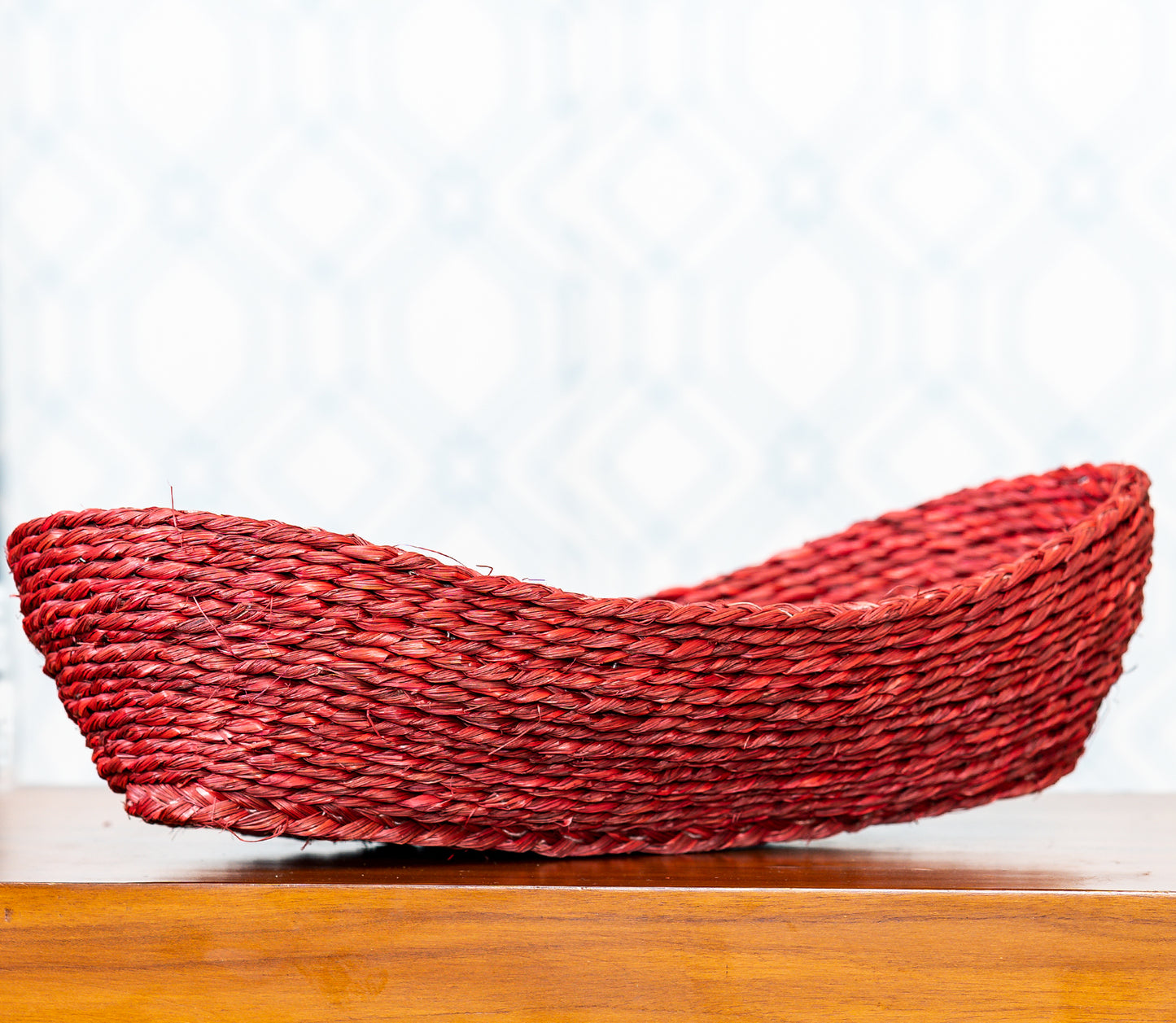 Fruit Basket of Sabai Grass - Red - ArtisanSoul