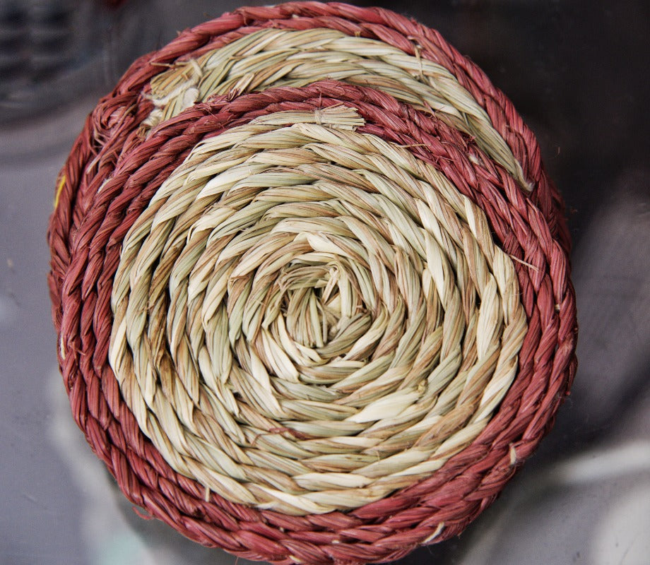 Coaster Set of Sabai Grass - Brown and Natural - ArtisanSoul