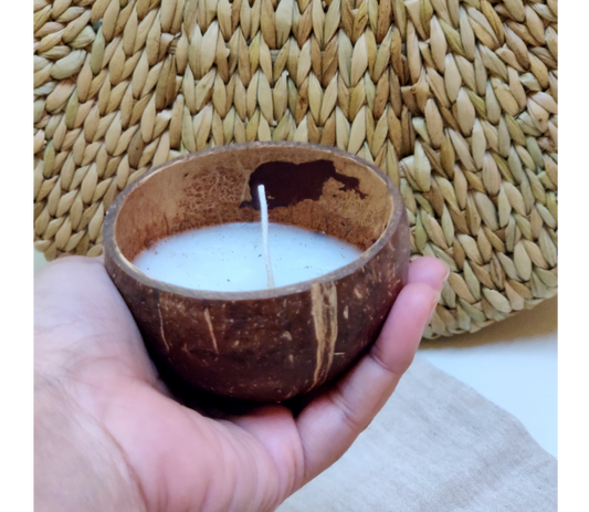 Coconut Shell Soy Wax Candle - ArtisanSoul