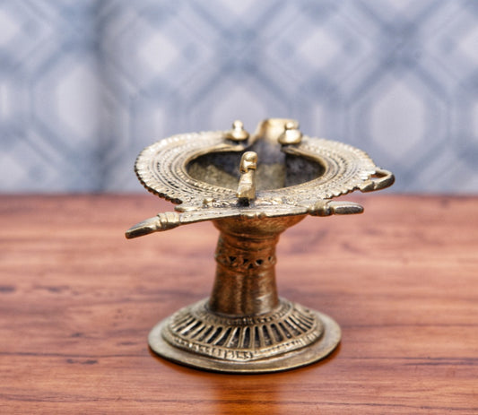 Authentic Dhokra Art from Odisha - Traditional Diya - ArtisanSoul