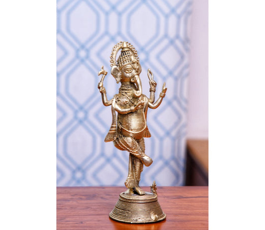 Authentic Dokra Art from Odisha - Ganesh - ArtisanSoul