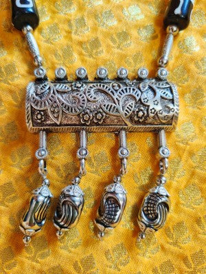 Ethnic Handcrafted Necklace - Black - ArtisanSoul