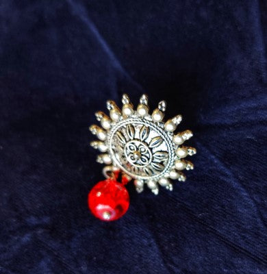 Ethnic Handcrafted Necklace - Red and Green Beads - ArtisanSoul