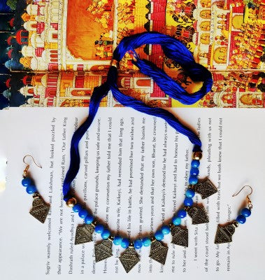 Ethnic Handcrafted Necklace - Blue Category - ArtisanSoul