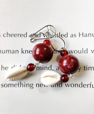 Ethnic Handcrafted Necklace - Maroon - ArtisanSoul