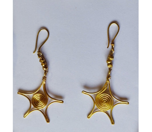 Handcrafted Dokra Necklace from Odisha - Green Threaded Diamond Design - ArtisanSoul