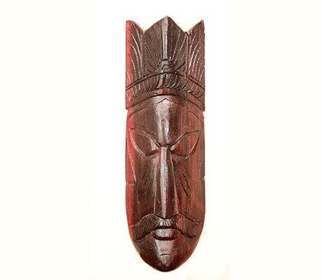 Wooden Mask from Burdwan - 15.25 Inches - ArtisanSoul