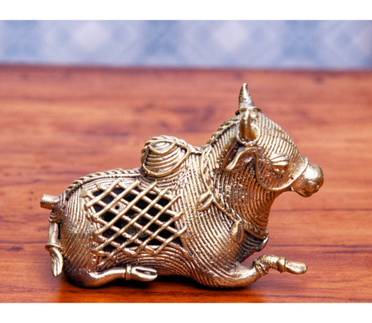Authentic Dokra Art from Odisha - Nandi - ArtisanSoul