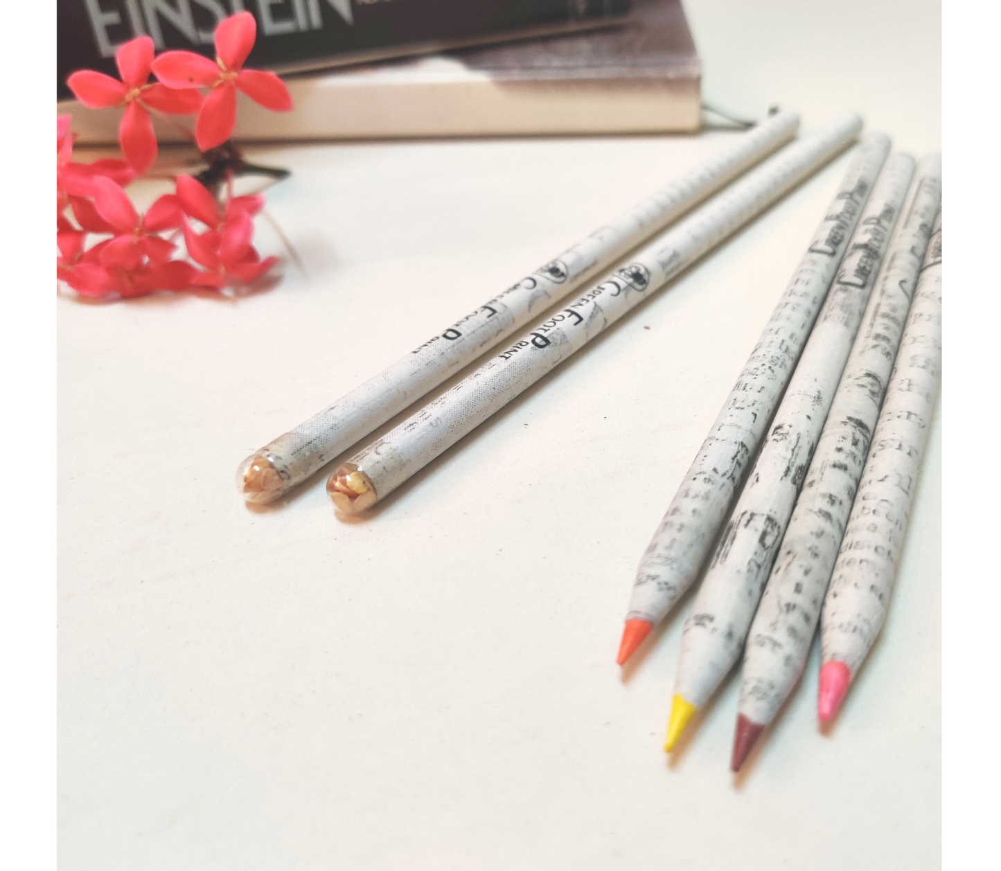 Recycled News Paper Color Pencils & Plantable Seed Pencils - ArtisanSoul