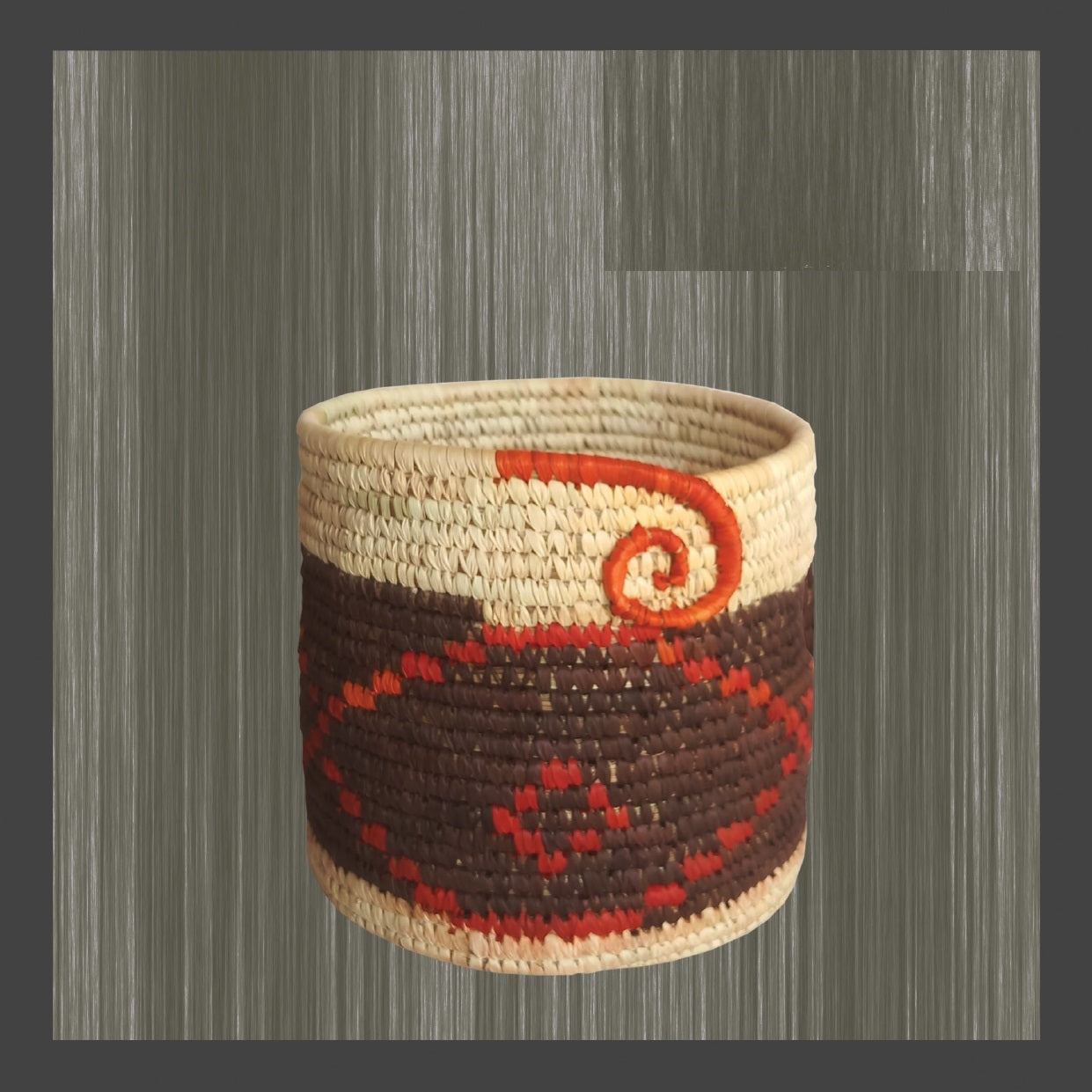 Sabai Grass Planter _ Natural and brown - ArtisanSoul