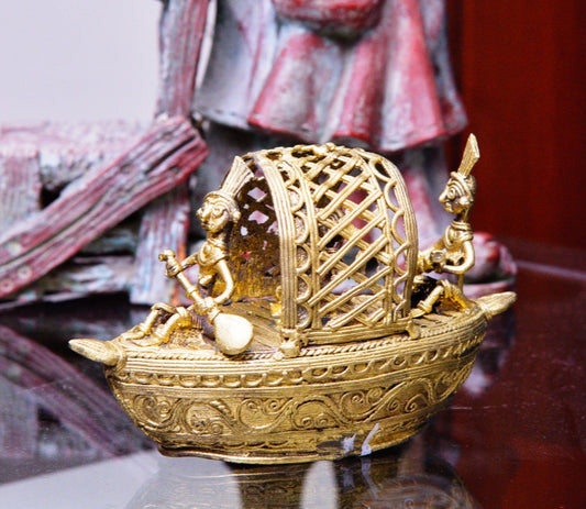 Authentic Dokra Craft - Sailing Boat - ArtisanSoul