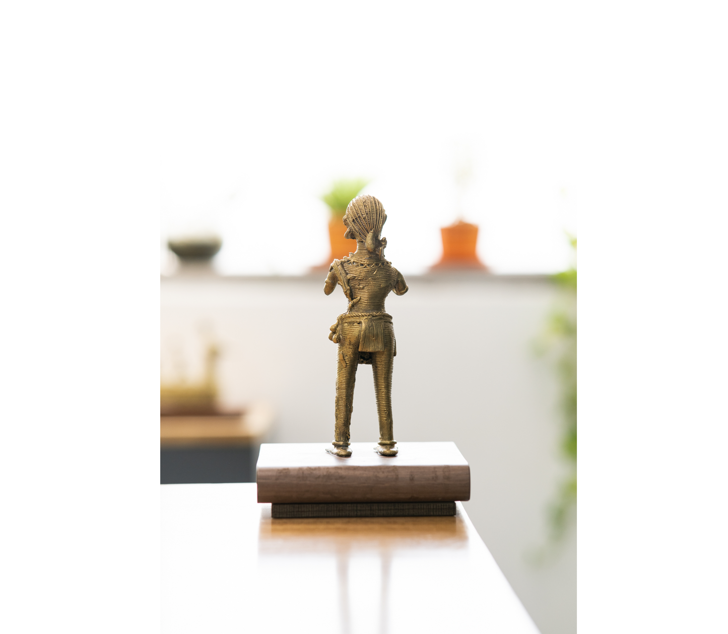 Authentic Dokra Art from Odisha - Farming Couple - ArtisanSoul