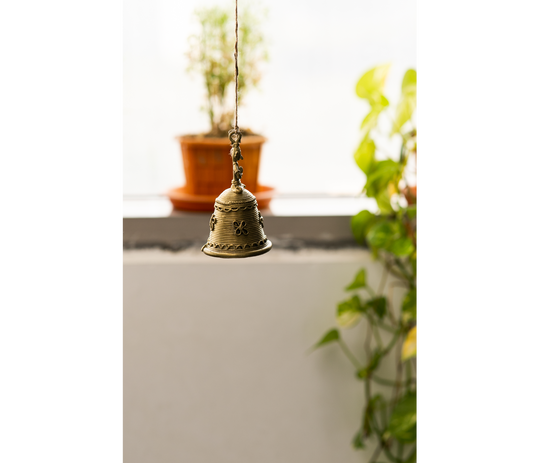 Authentic Dokra Bell from Odisha (Small) - ArtisanSoul