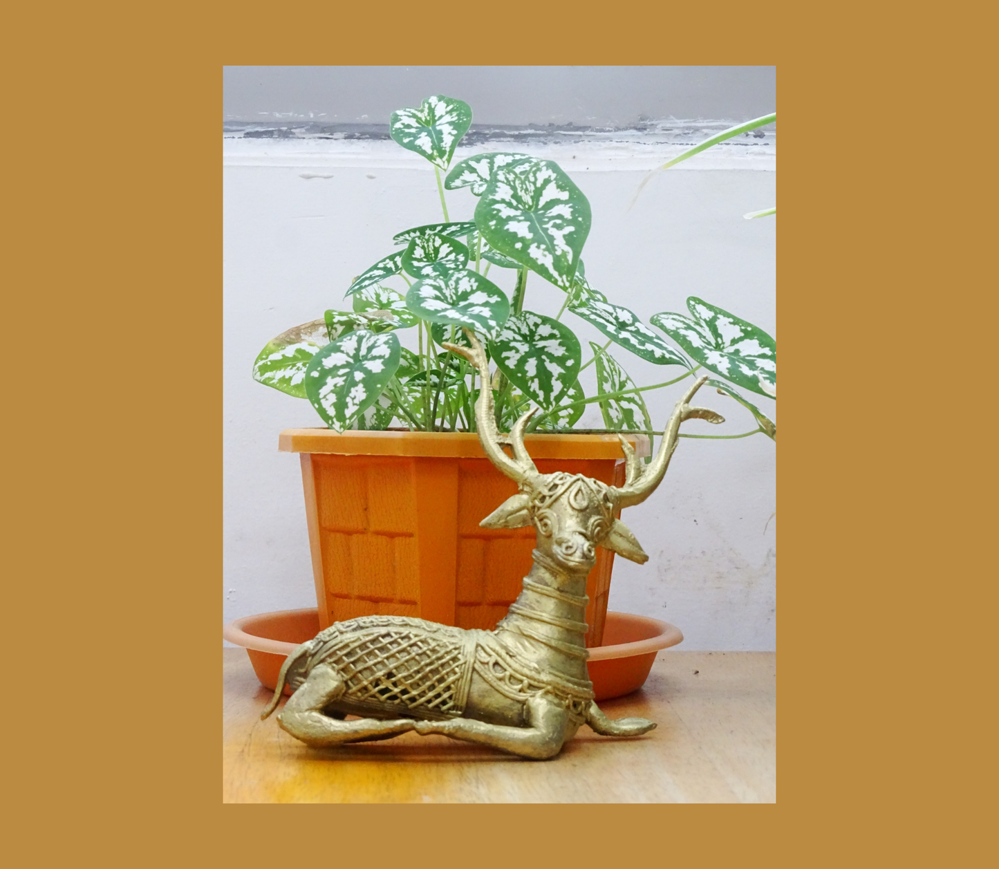 Authentic Dokra Craft from Bengal - Deer pair (Medium) - ArtisanSoul