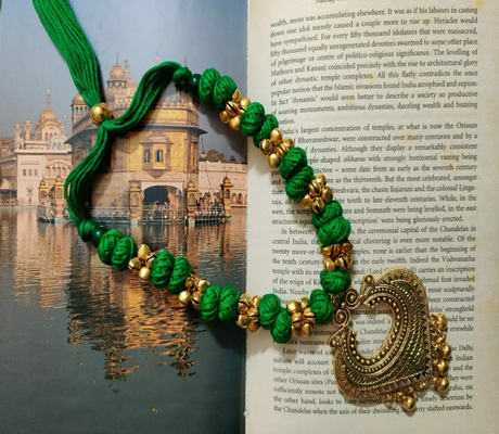 Handmade metal Jewelry from rural West Bengal - Green - ArtisanSoul