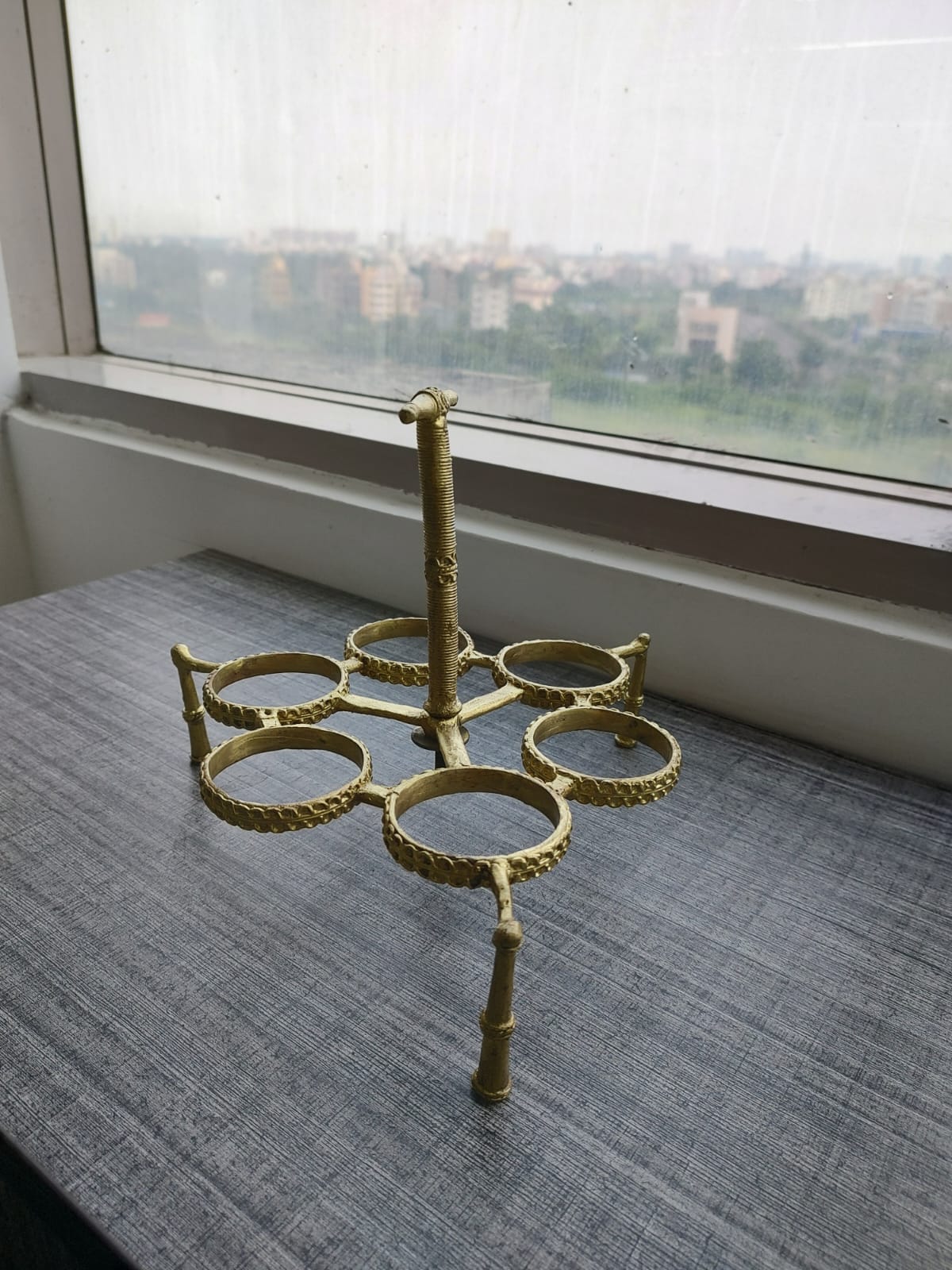 Authentic Dokra Craft from Bengal - Tea cup holder - ArtisanSoul