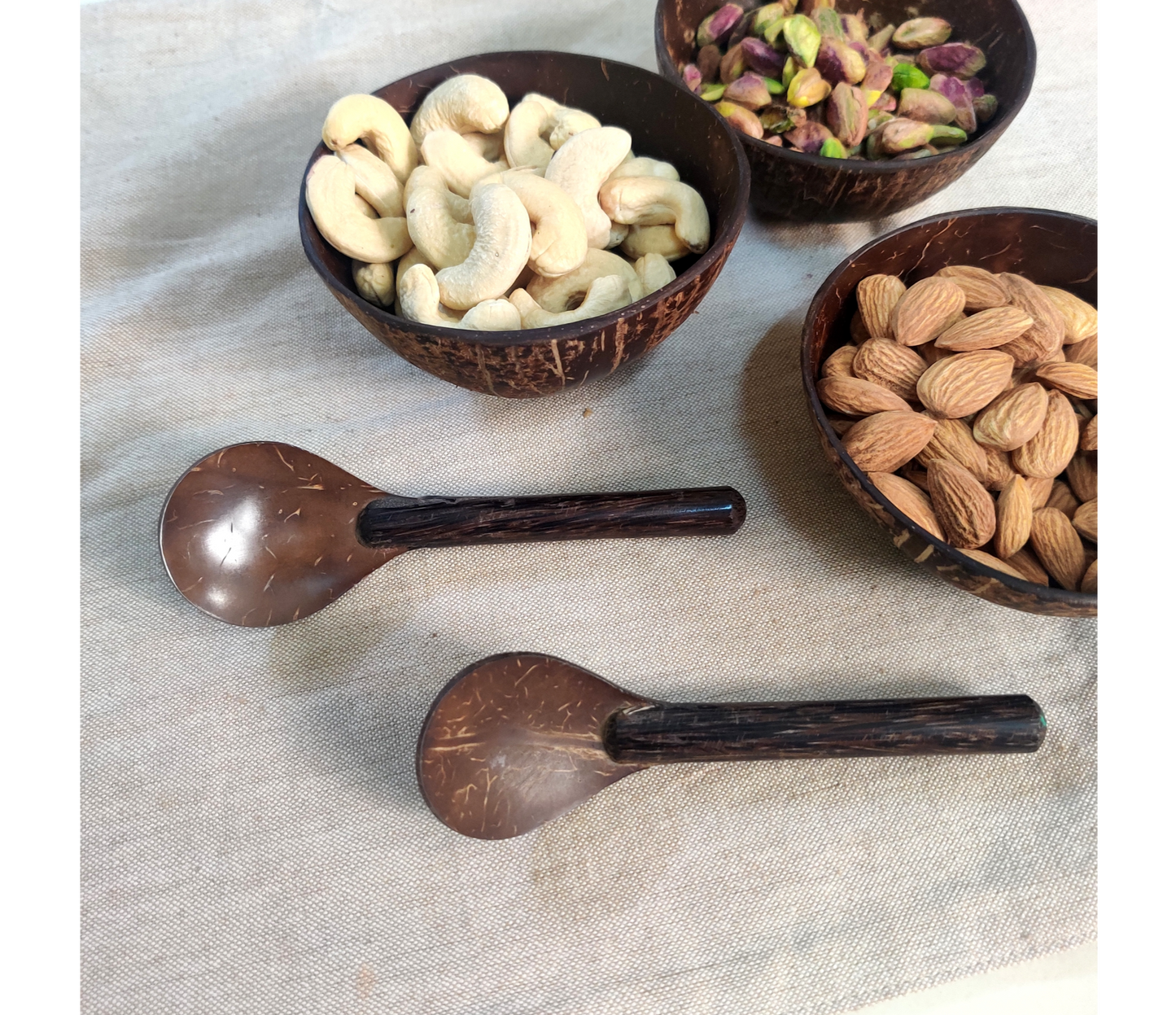 Coconut Shell Spoons - Set of 2 - ArtisanSoul
