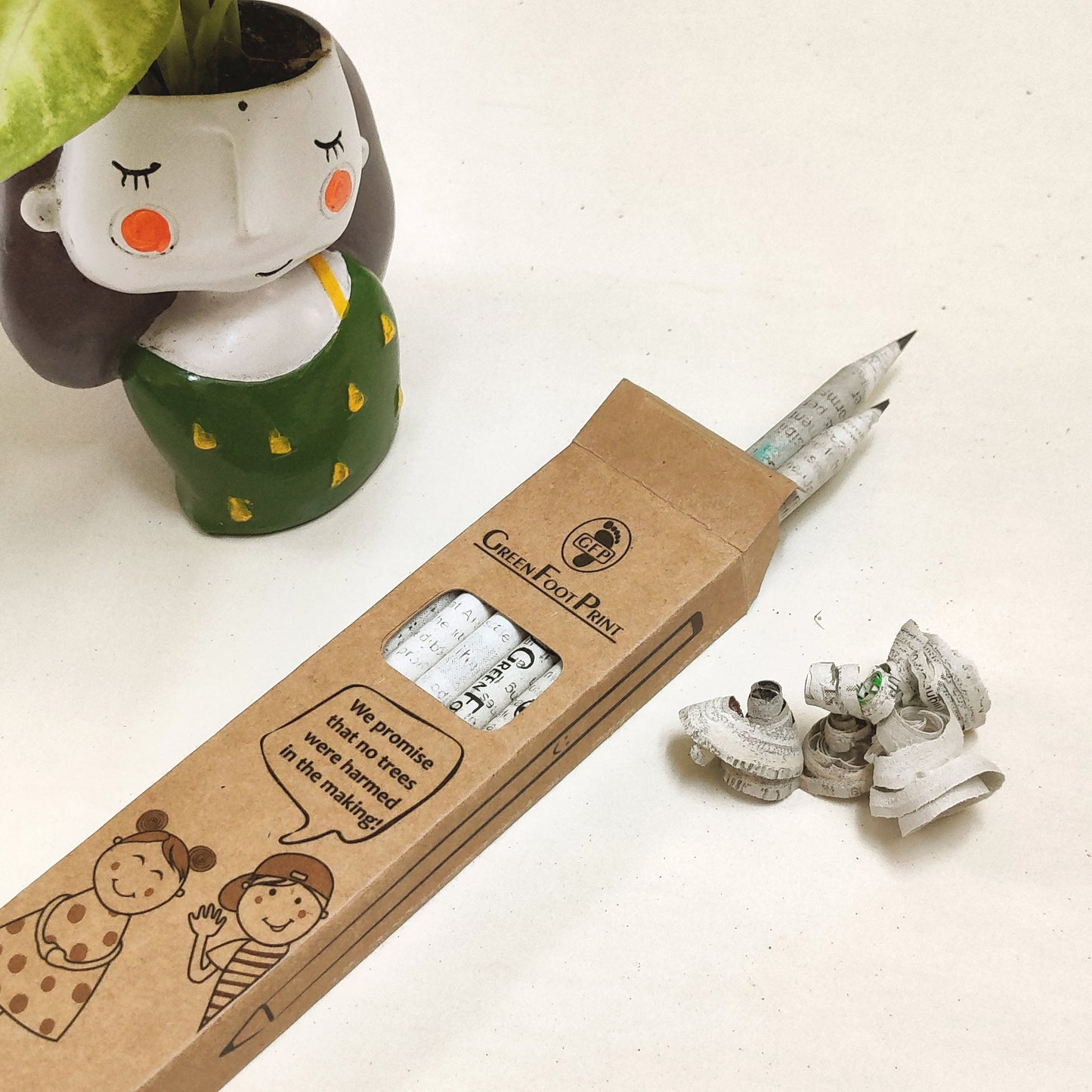 Recycled News Paper Pencils - Pack of 20 - ArtisanSoul