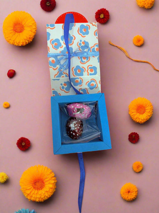 Rakhi with Handmade Chocolates | Raksha Bandhan Gift Box for Kids