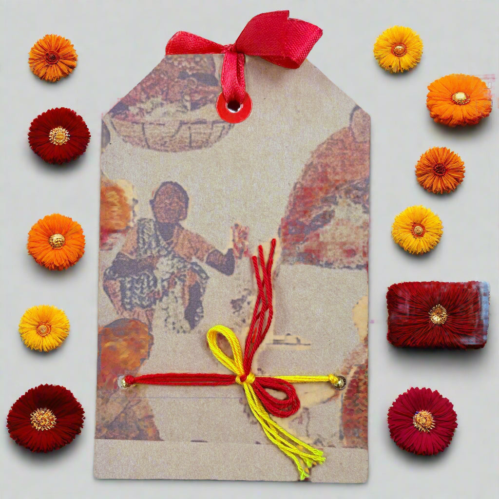 Tricolor Rakhi – Indian Flag Inspired Handmade Rakhi for Brother