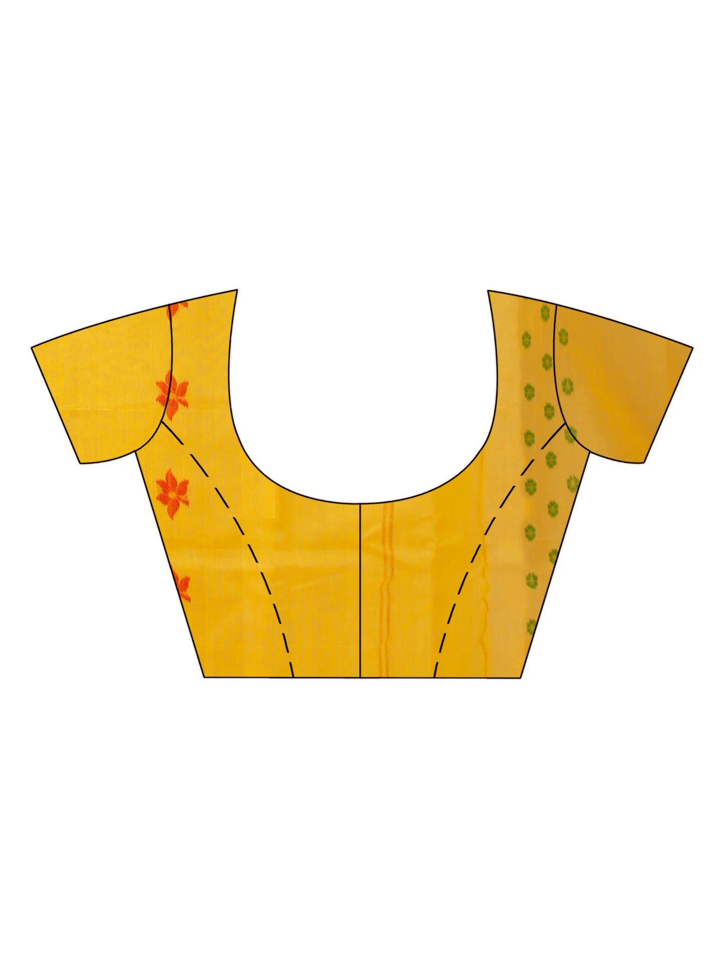Traditional Yellow Jamdani Saree – Handwoven Bengal Elegance
