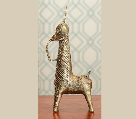 Authentic Dokra Horse Crafted in Dariyapur, Burdwan