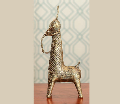Authentic Dokra Horse Crafted in Dariyapur, Burdwan