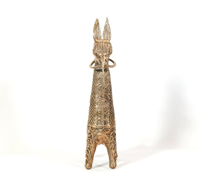 Authentic Dokra Horse Crafted in Dariyapur, Burdwan