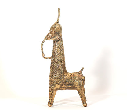 Authentic Dokra Horse Crafted in Dariyapur, Burdwan