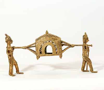 Dokra Palki (Palanquin) Crafted in Burdwan