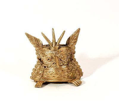 Dokra Owl Paperweight or Showpiece