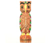 Wooden Owl (Pancha) from Burdwan - 15.25 Inches