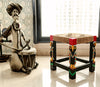 Wooden Stool - Handcrafted in Burdwan - Black